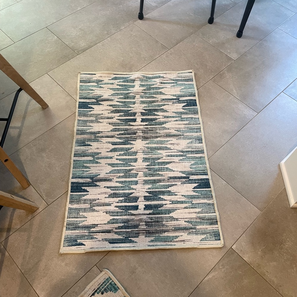 Ruggable Hesperia Teal 2’ x 3’ rug cover.